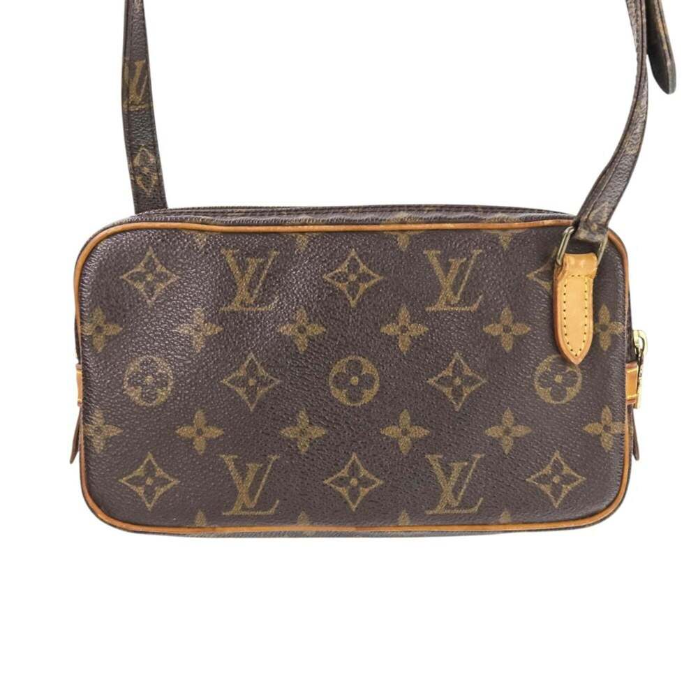 LOUIS VUITTON Authentic Brown Monogram Pochette Mini Bag - Picture 4 of 16